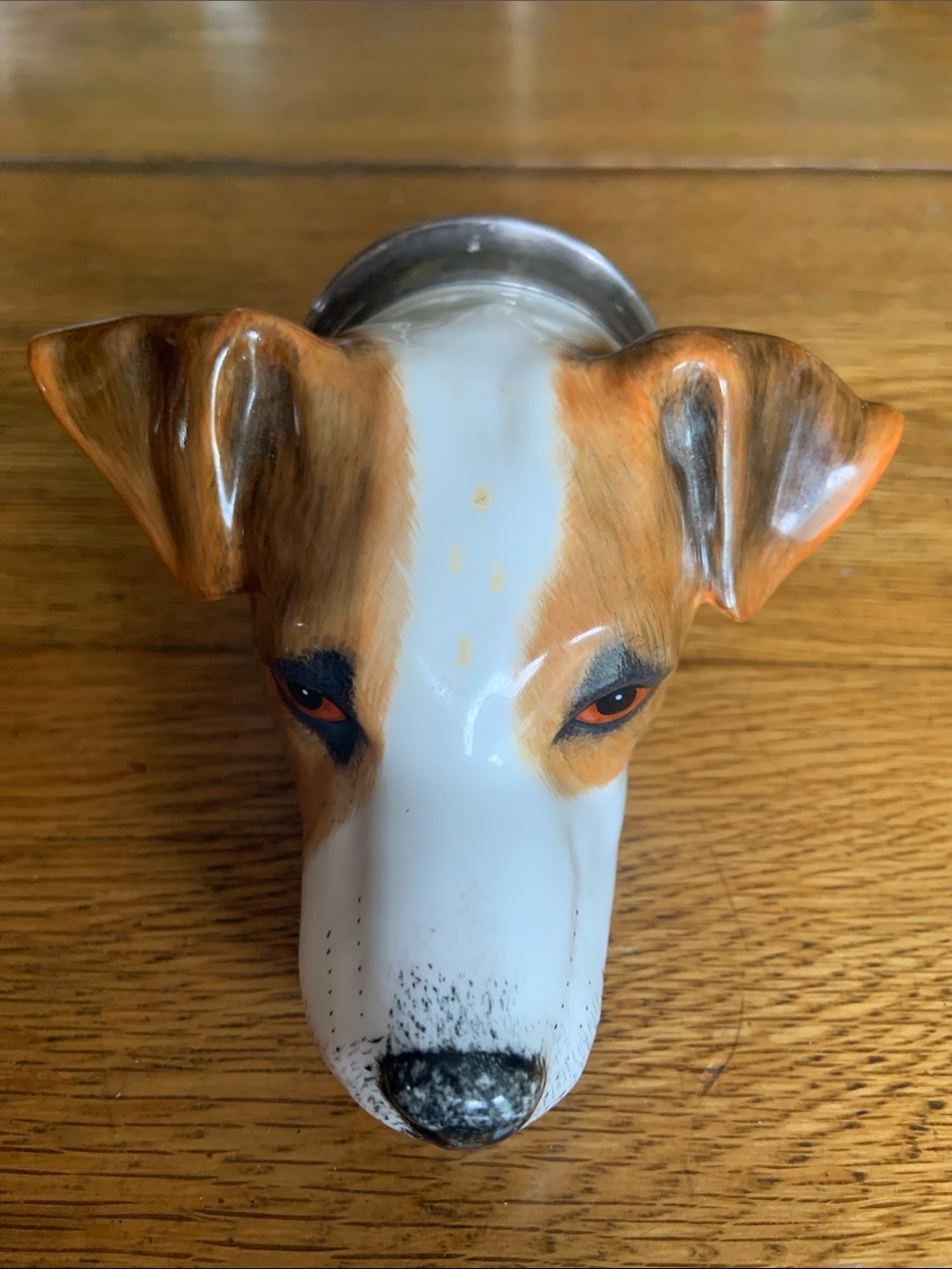 Antique Royale Stratford Staffordshire Jack Russell Equestrian Stirrup Cup